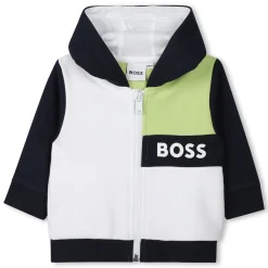 Zipped hooded sweatshirt