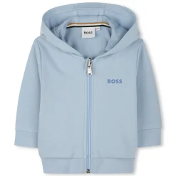 Zipped hooded sweatshirt
