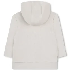 Zipped hooded sweatshirt