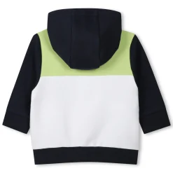 Zipped hooded sweatshirt