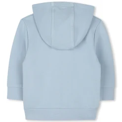 Zipped hooded sweatshirt