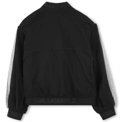 Zipped mesh cardigan