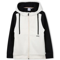 Zip-up cardigan and shorts set
