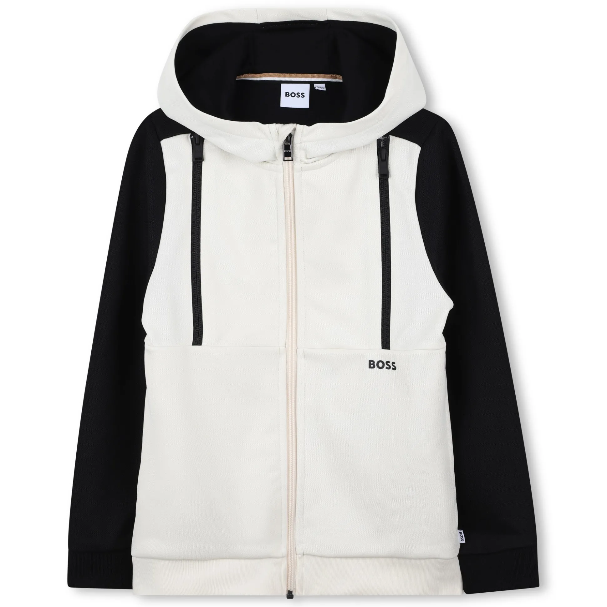 Zip-up cardigan and shorts set