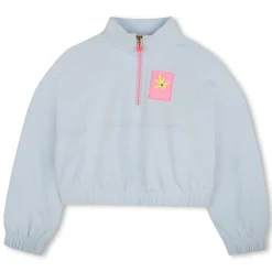 Zip-up fleece sweatshirt