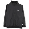Zip-up high neck sweatshirt