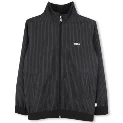 Zip-up high neck sweatshirt