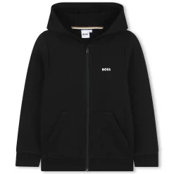 Zip-up hooded sweatshirt
