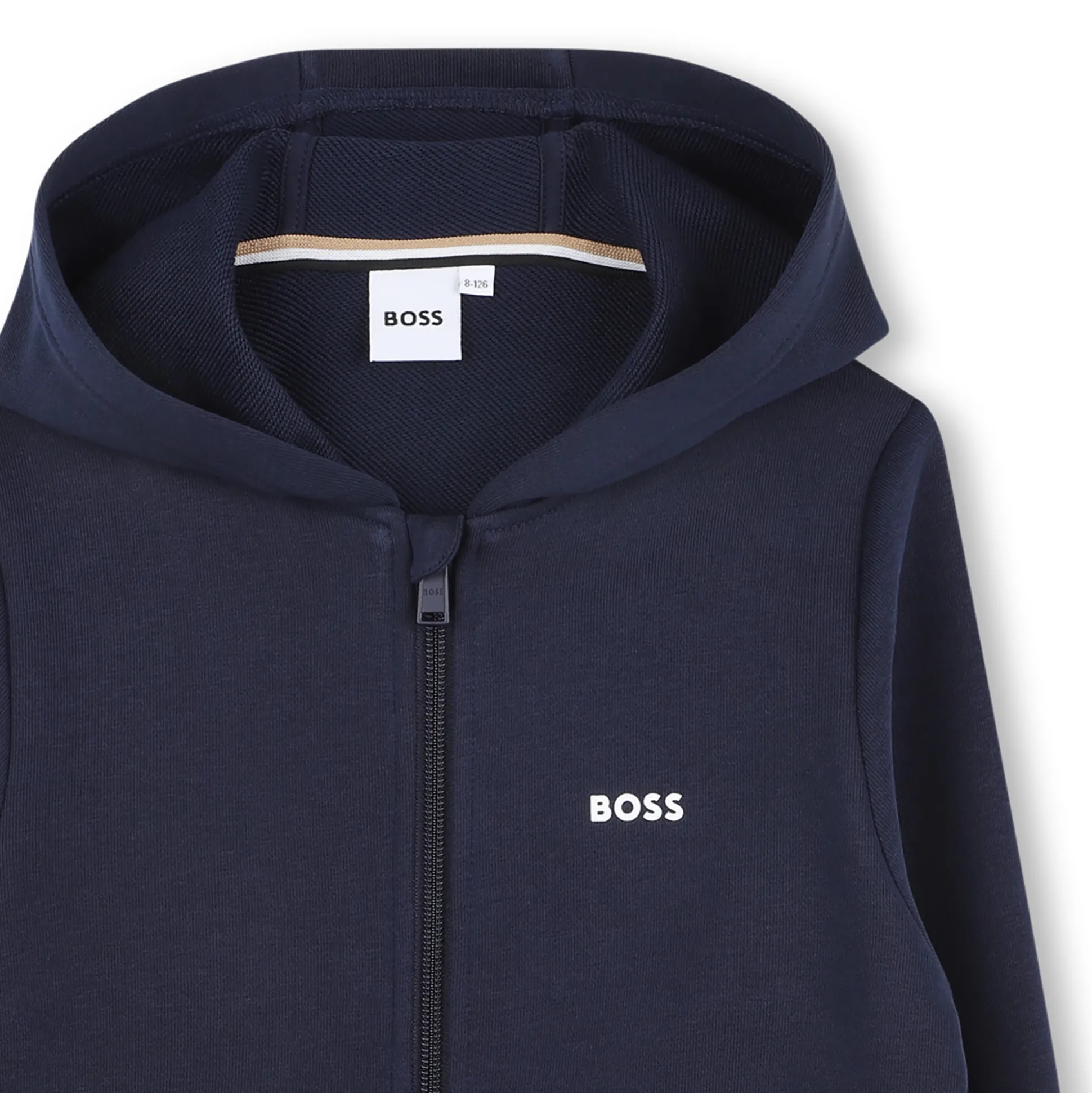 Zip-up hooded sweatshirt