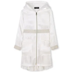 Zip-up hooded windbreaker