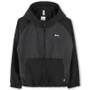 Zip-up hooded windbreaker