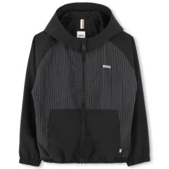 Zip-up hooded windbreaker