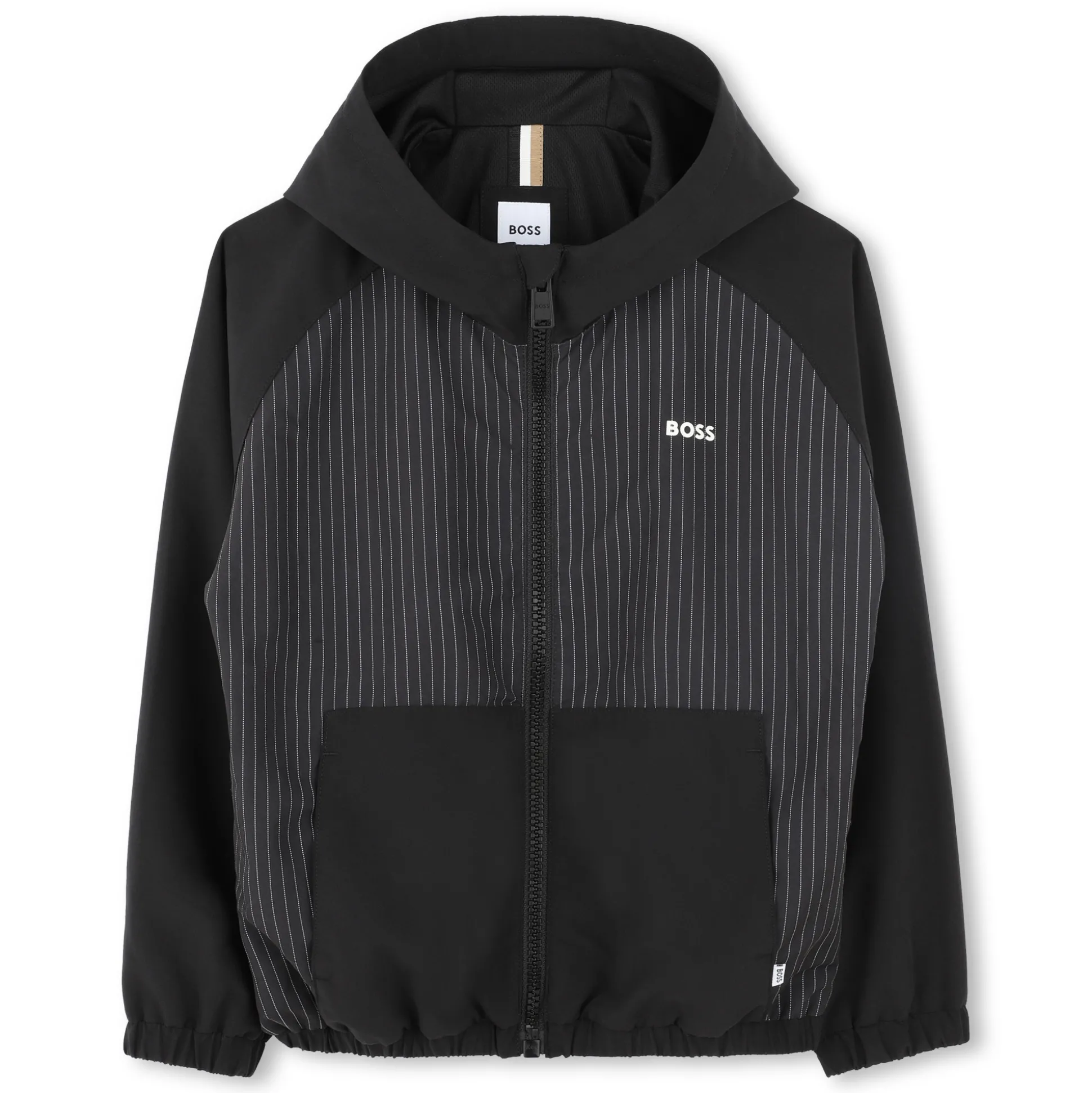 Zip-up hooded windbreaker