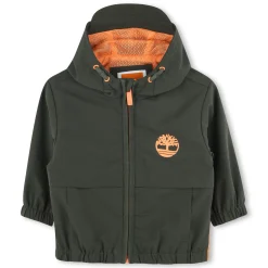Zip-up hooded windbreaker