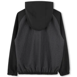 Zip-up hooded windbreaker