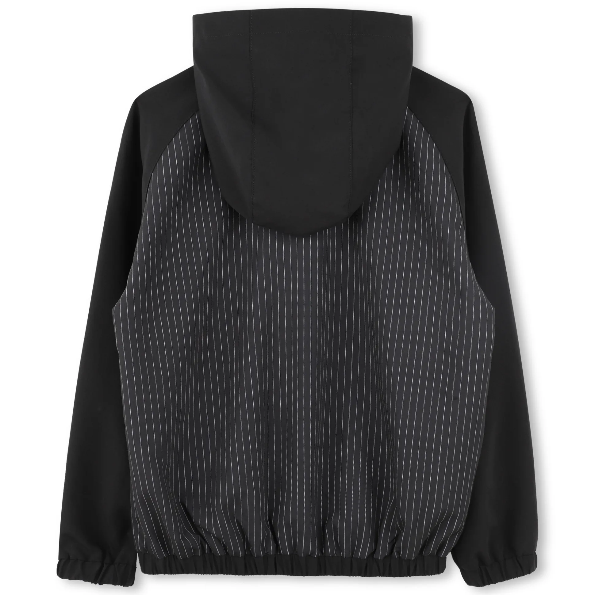 Zip-up hooded windbreaker