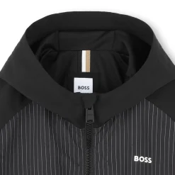 Zip-up hooded windbreaker