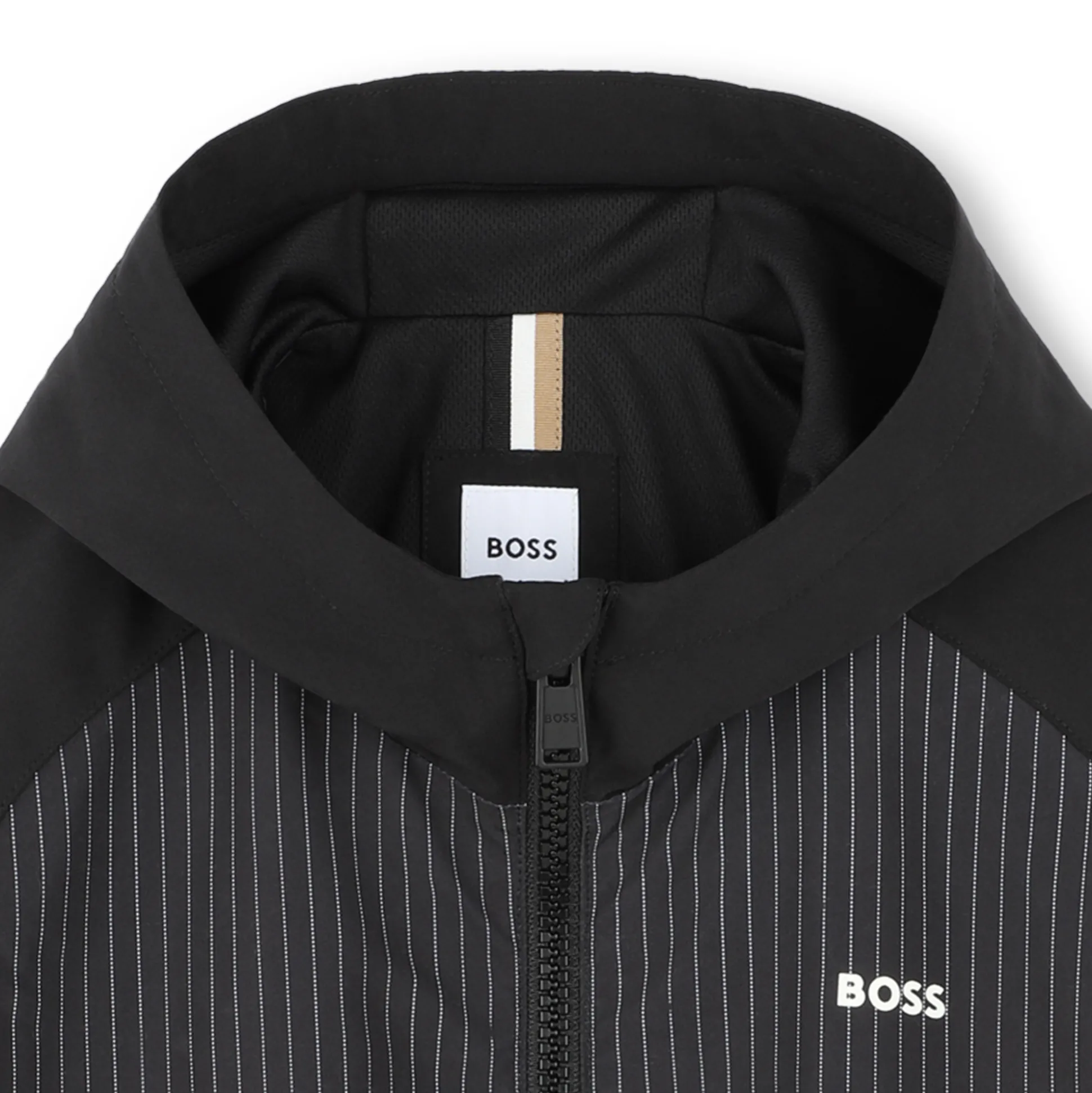 Zip-up hooded windbreaker
