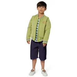 Zip-up jacket with lining