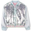 Zip-up sequin jacket