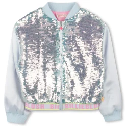 Zip-up sequin jacket