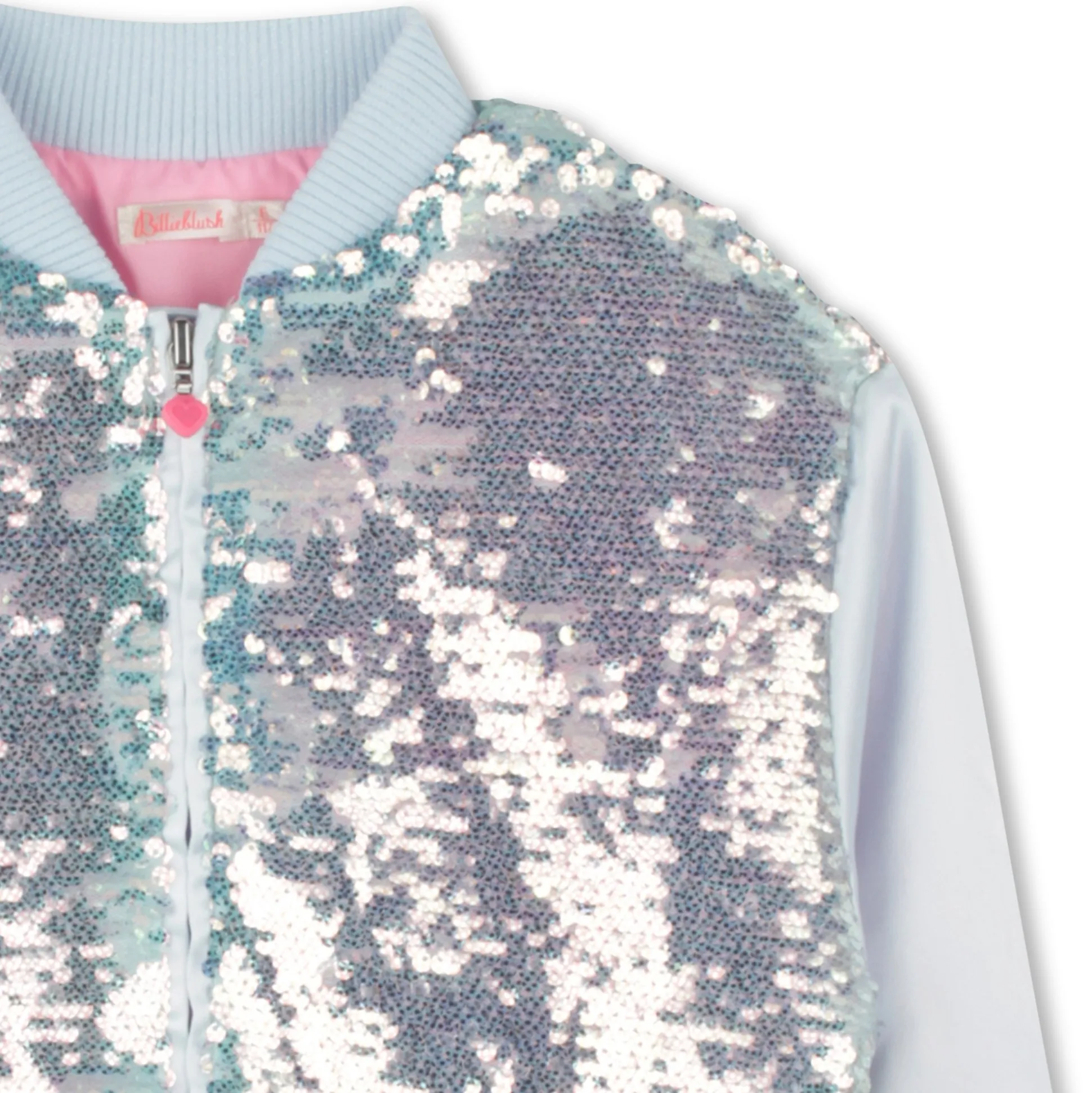 Zip-up sequin jacket