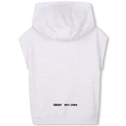 Zip-up sleeveless cardigan